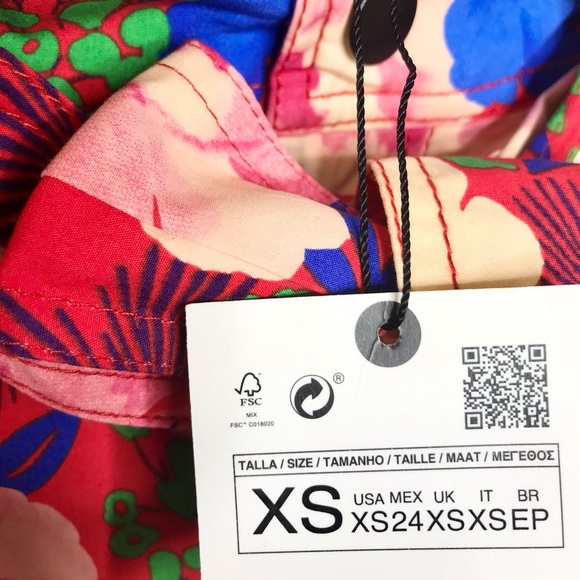 Zara Belted Floral Print Pants - Picture 9 of 12